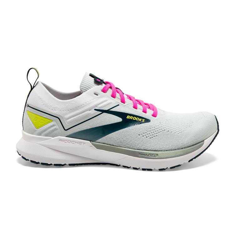 Brooks RICOCHET 3 Lightweight Road Running Shoes Womens Online - Ice Flow/Pink/Pond/Turquoise (PMW36